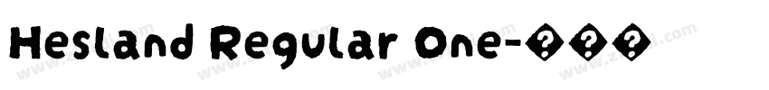 Hesland Regular One字体转换